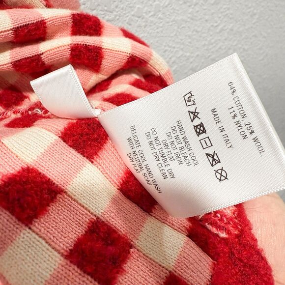 MOLLY GODDARD Red and White Checkered Cardigan - Picture 8 of 11